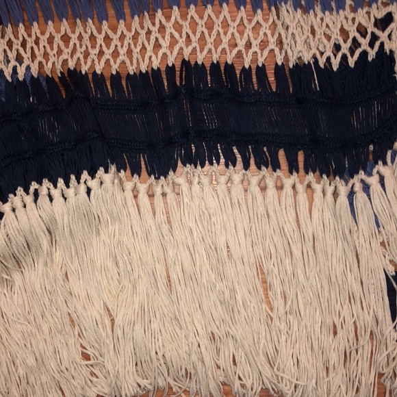 Frazzle blue crochet vest NWT - Picture 10 of 10